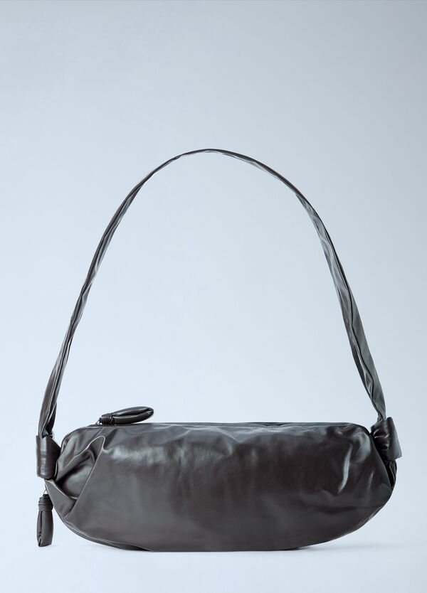 Lemaire Medium Soft Croissant Bag Brown lem0266036